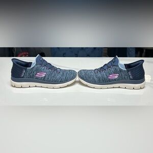 Skechers Blue and Purple Women's Slip-Ins Sneakers